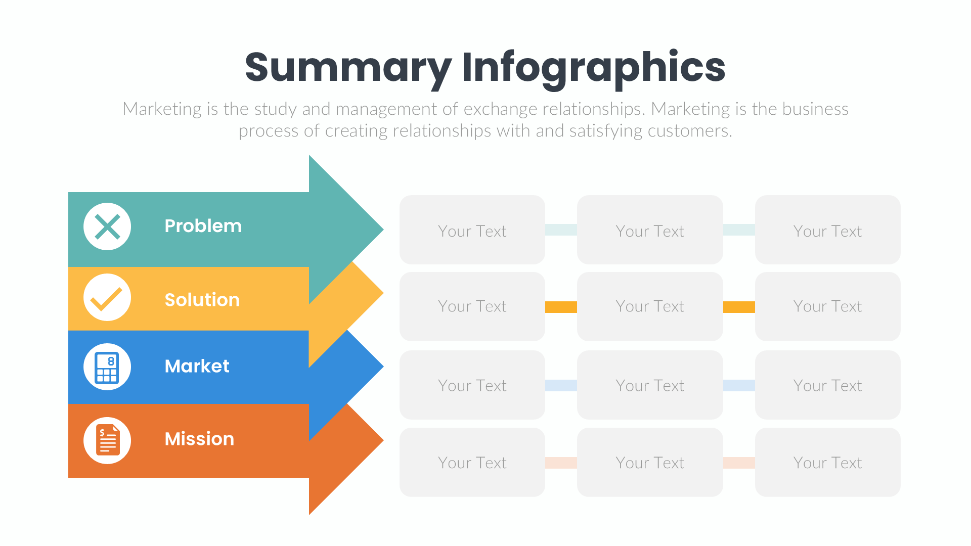 Summary Infographics slide 2
